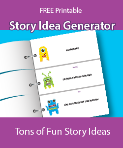 Story idea generator creates daily creative writing prompts for kids