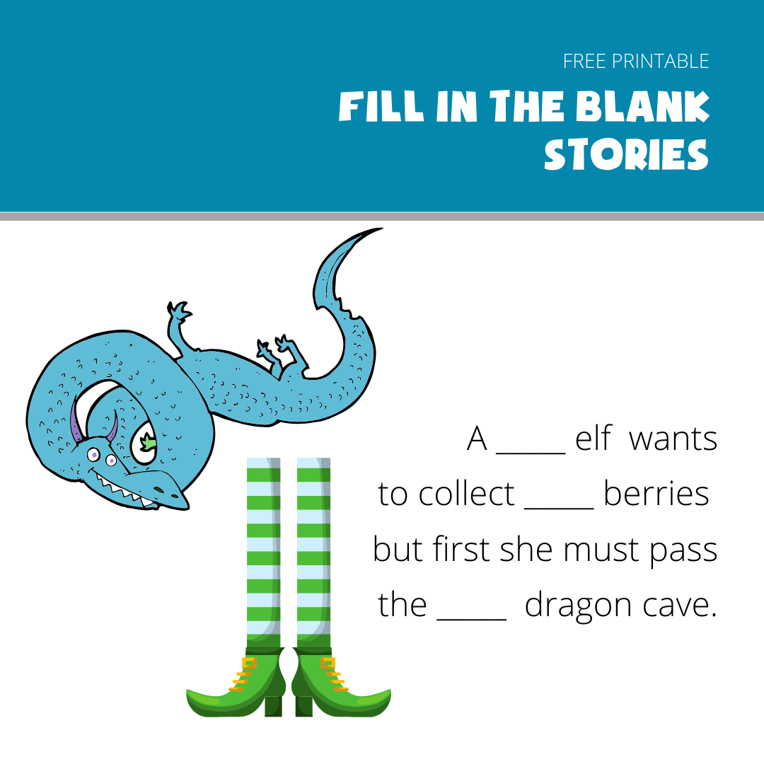 fill in the blanks story example- Elf and Dragon