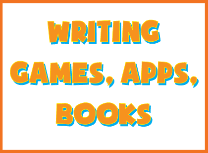 Writing games, writing apps, writing books- resources for creative writing