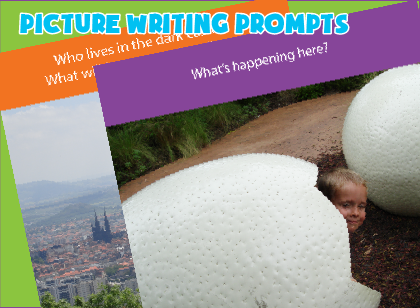 Picture writing prompts creative writing worksheet for kids 