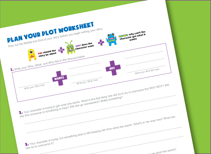 Plan Your Plot Writing Worksheet Super Easy Storytelling